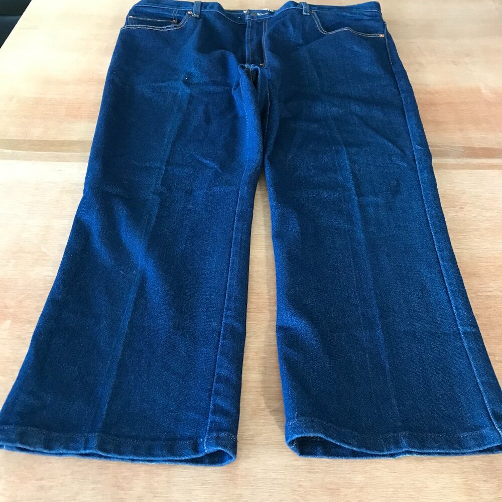 Vintage Levi's 517 Bootcut Jeans Men 42x24 Blue High Rise Stretch Medium Wash